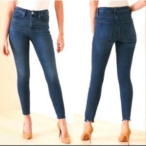 Good American Good Legs Raw Hem Jean Size 0/25